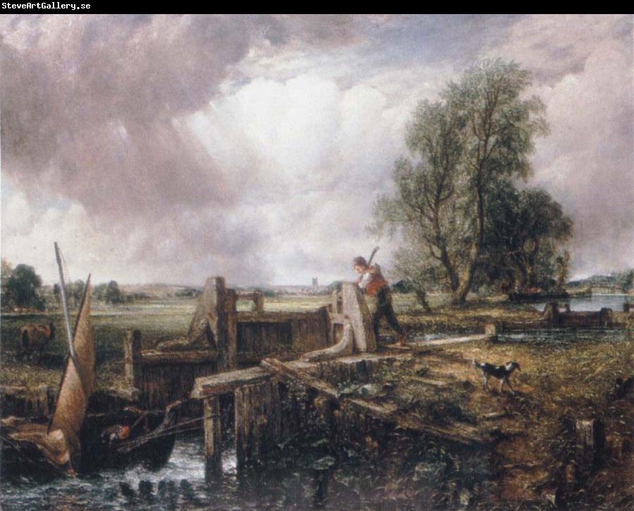 John Constable A voat passing a lock